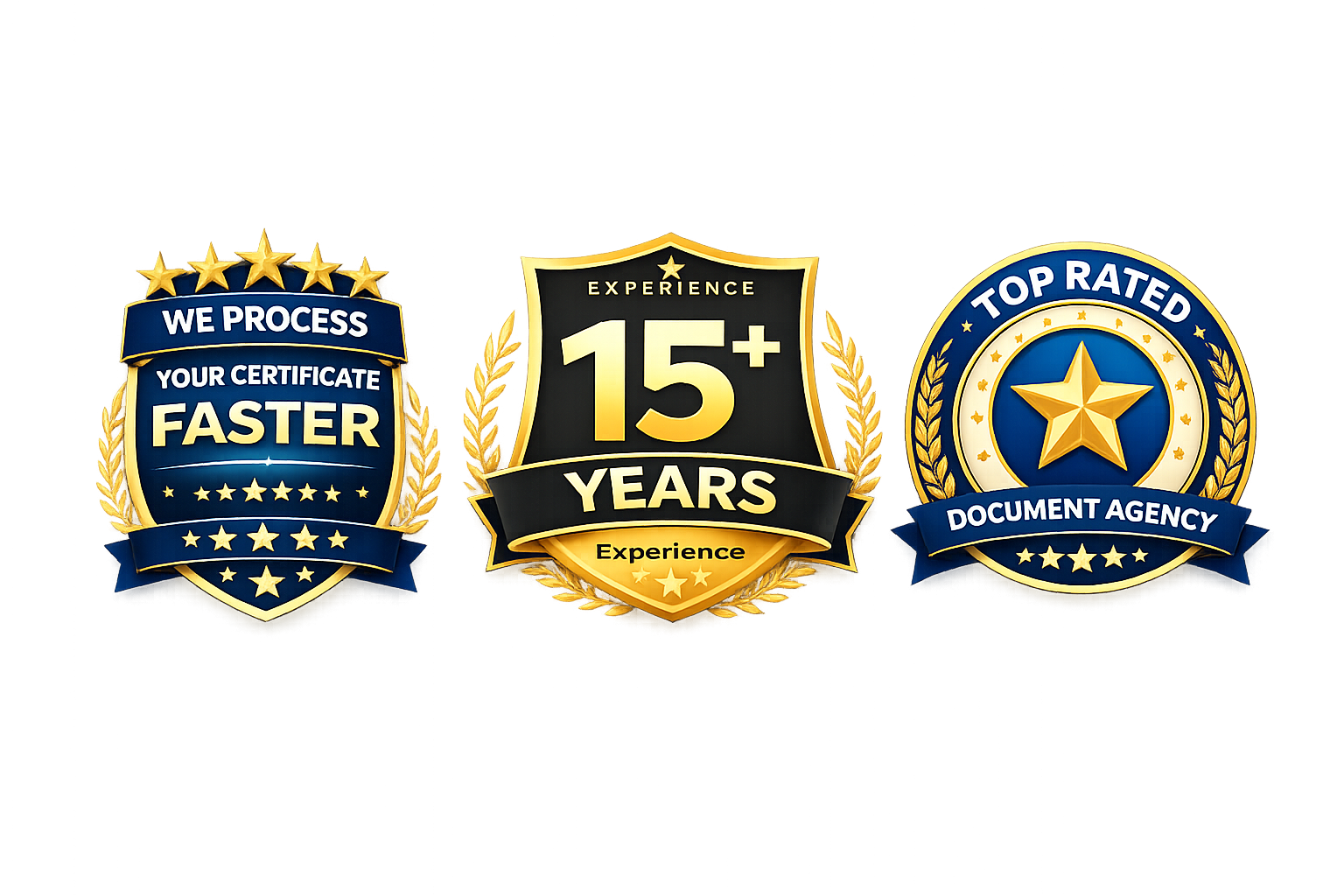 PCC Clearance 15 years experience and service badge